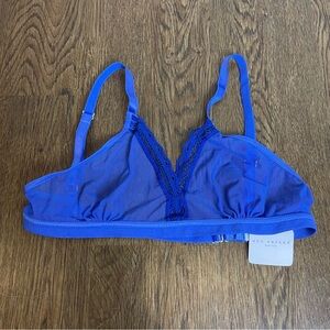 Uye Surana Mesh Lace Bralette in Vibrant Blue Size M/L